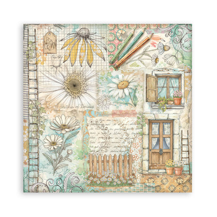 Stamperia - Daisy Art - Maxi 8x8 Paper Pad