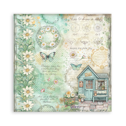 Stamperia - Daisy Art - Maxi 8x8 Paper Pad