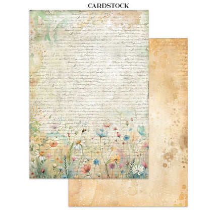 Stamperia - Daisy Art - Junk journal stickers, cut-outs, backgrounds