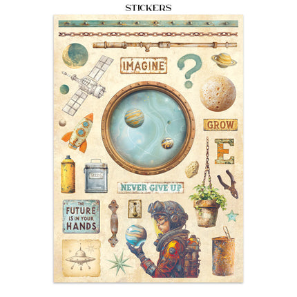 Stamperia - A New Beginning - Junk journal stickers, cut-outs, backgrounds