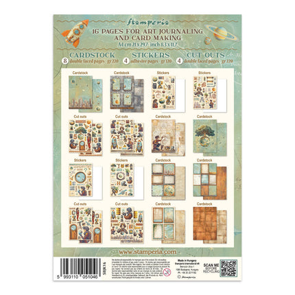 Stamperia - A New Beginning - Junk journal stickers, cut-outs, backgrounds