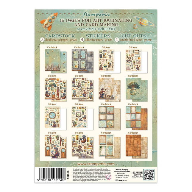 Stamperia - A New Beginning - Junk journal stickers, cut-outs, backgrounds