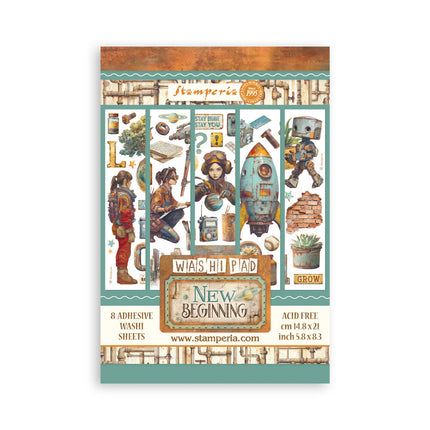 Stamperia - A New Beginning - A5 Washi Pad
