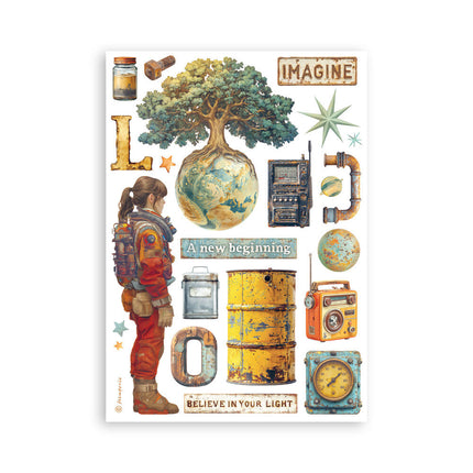 Stamperia - A New Beginning - A5 Washi Pad