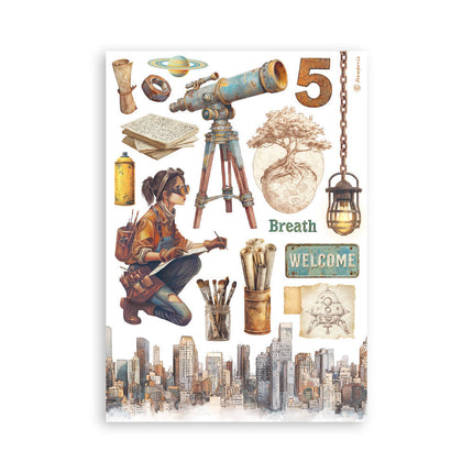 Stamperia - A New Beginning - A5 Washi Pad