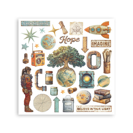 Stamperia - A New Beginning - Rub-On Kit - 6/Pkg