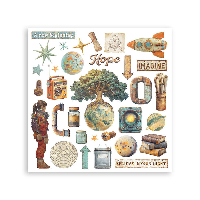 Stamperia - A New Beginning - Rub-On Kit - 6/Pkg