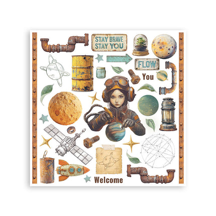 Stamperia - A New Beginning - Rub-On Kit - 6/Pkg