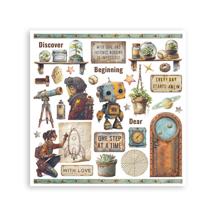Stamperia - A New Beginning - Rub-On Kit - 6/Pkg