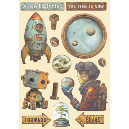 Stamperia - A New Beginning - A5 Wooden Shapes