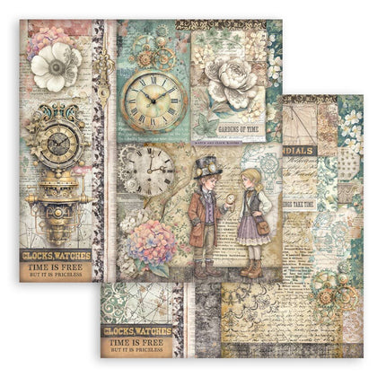 Stamperia - Gardens of Time - 8x8 Paper Pad