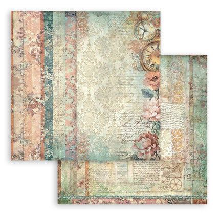 Stamperia - Gardens of Time - Backgrounds 8x8 Paper Pad