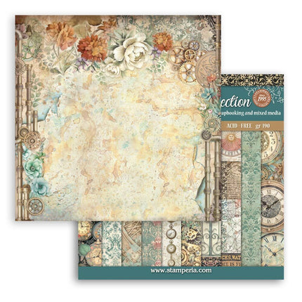 Stamperia - Gardens of Time - Backgrounds 8x8 Paper Pad