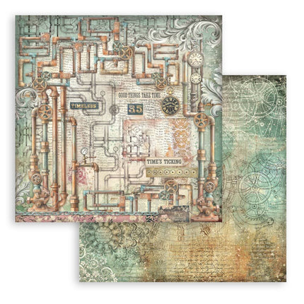 Stamperia - Gardens of Time - Backgrounds 8x8 Paper Pad