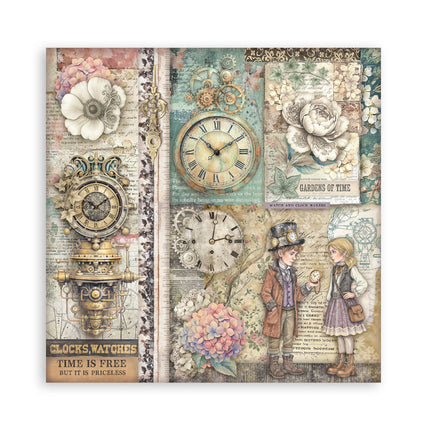 Stamperia - Gardens of Time - Maxi 12x12 Paper Pad
