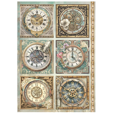 Stamperia - Gardens of Time - Rice Paper A4 Selection