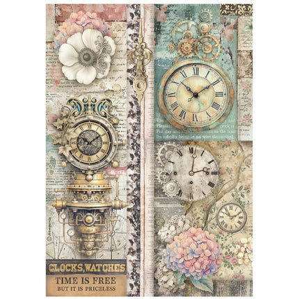 Stamperia - Gardens of Time - Rice Paper A4 Selection