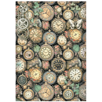 Stamperia - Gardens of Time - Rice Paper A4 Selection