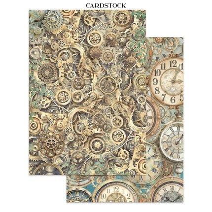 Stamperia - Gardens of Time - Junk journal stickers, cut-outs, backgrounds