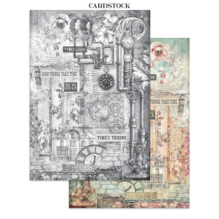 Stamperia - Gardens of Time - Junk journal stickers, cut-outs, backgrounds
