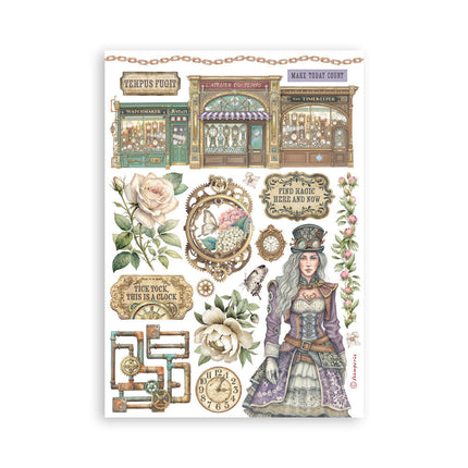 Stamperia - Gardens of Time - A5 Washi Pad