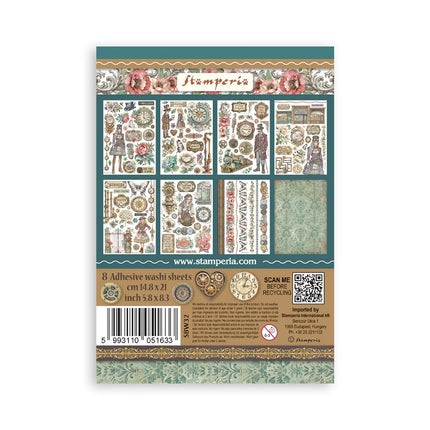Stamperia - Gardens of Time - A5 Washi Pad