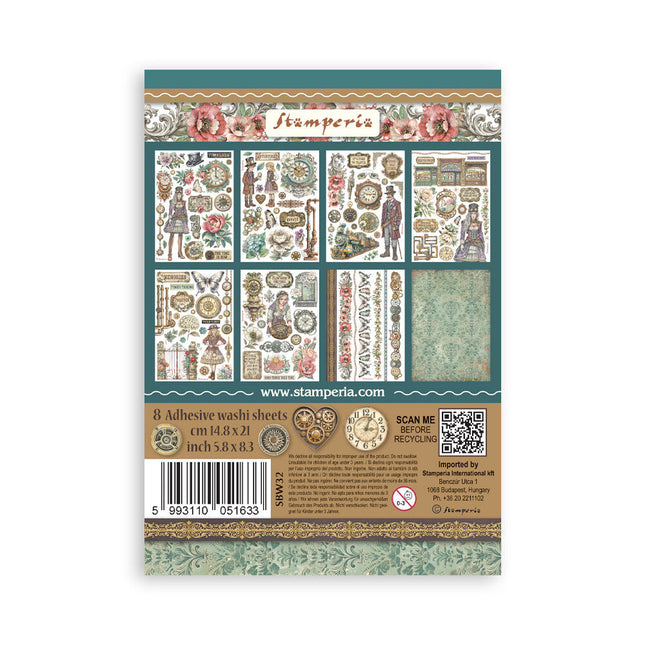Stamperia - Gardens of Time - A5 Washi Pad