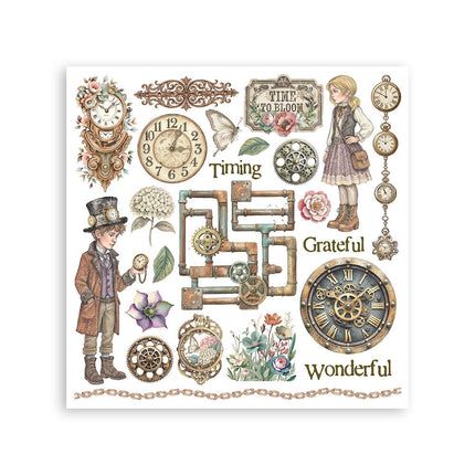 Stamperia - Gardens of Time - Rub-On Kit - 6/Pkg