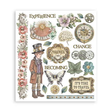 Stamperia - Gardens of Time - Rub-On Selection - 6/Pkg