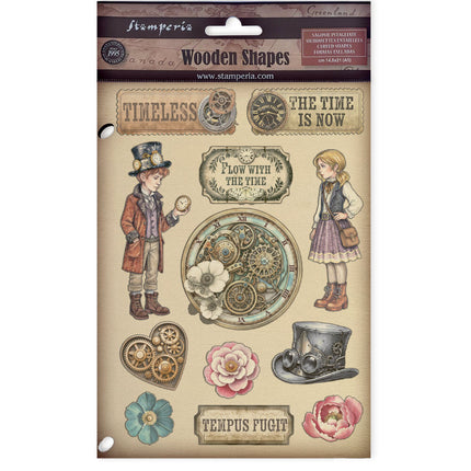 Stamperia - Gardens of Time - A5 Wooden Shapes