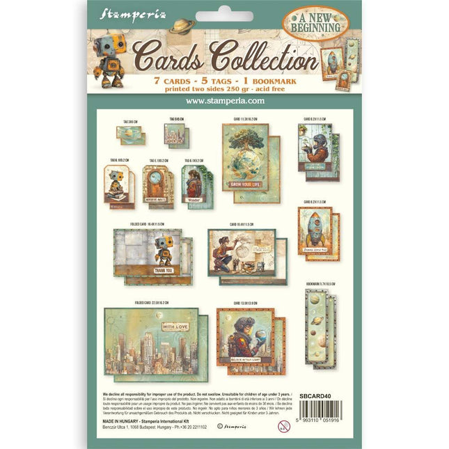 Stamperia - A New Beginning - Cards Collection