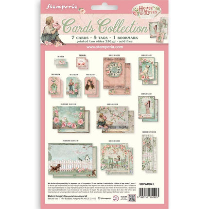 Stamperia - House of Roses - Cards Collection