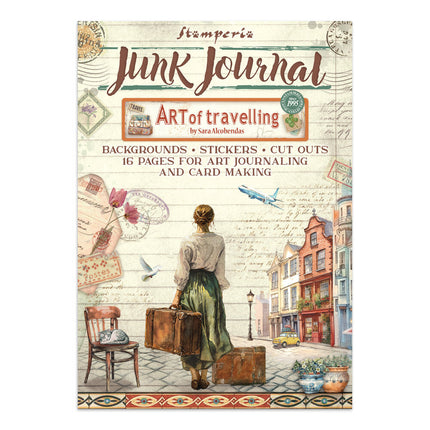 Stamperia - Art of Travelling - Junk journal stickers, cut-outs, backgrounds