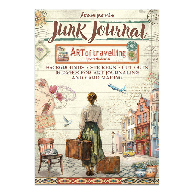 Stamperia - Art of Travelling - Junk journal stickers, cut-outs, backgrounds