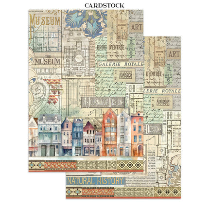 Stamperia - Art of Travelling - Junk journal stickers, cut-outs, backgrounds