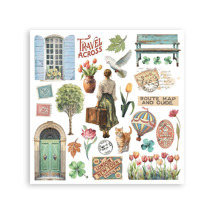 Stamperia - Art of Travelling - Rub-On Kit - 6/Pkg