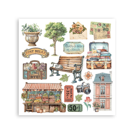 Stamperia - Art of Travelling - Rub-On Kit - 6/Pkg