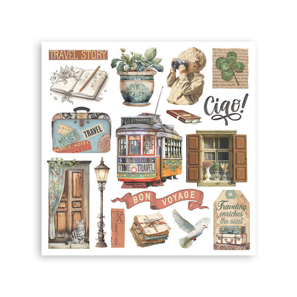 Stamperia - Art of Travelling - Rub-On Kit - 6/Pkg