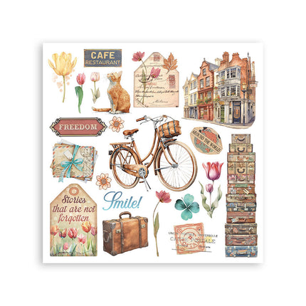Stamperia - Art of Travelling - Rub-On Kit - 6/Pkg