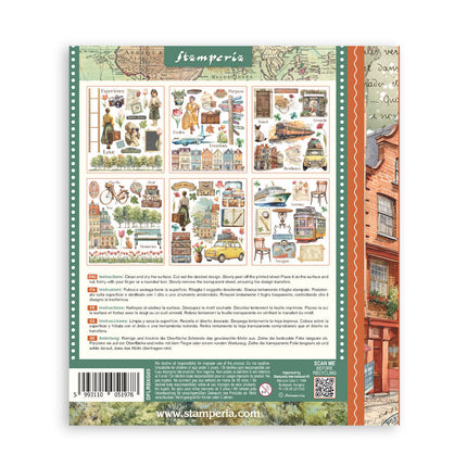 Stamperia - Art of Travelling - Rub-On Assortment- 6/Pkg
