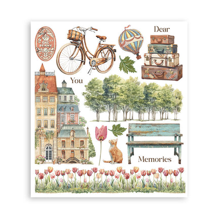 Stamperia - Art of Travelling - Rub-On Assortment- 6/Pkg
