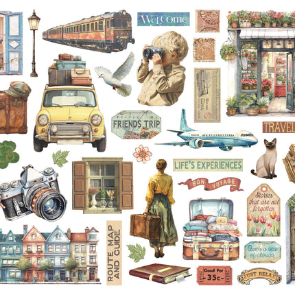 Stamperia - Art of Travelling - Die Cuts