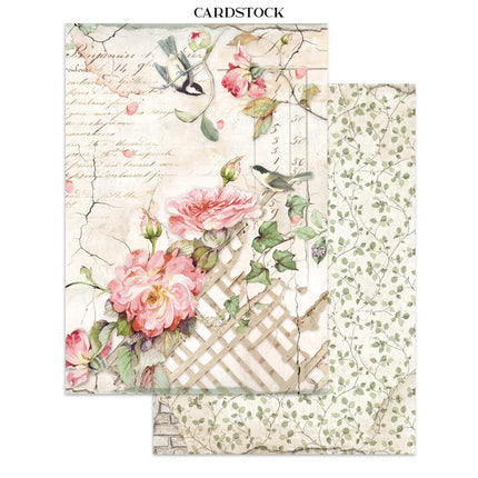 Stamperia - House of Roses - Junk journal stickers, cut-outs, backgrounds
