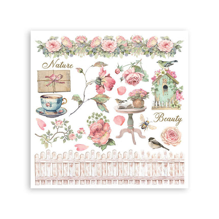 Stamperia - House of Roses - Rub-On Kit - 6/Pkg