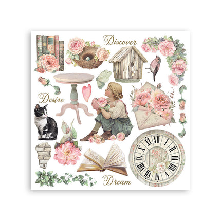 Stamperia - House of Roses - Rub-On Kit - 6/Pkg