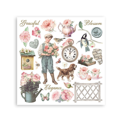 Stamperia - House of Roses - Rub-On Kit - 6/Pkg