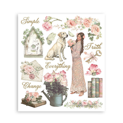 Stamperia - House of Roses - Rub-On Selection - 6/Pkg