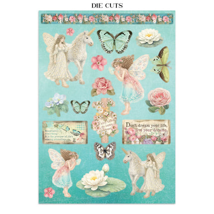 Stamperia - Wonderland - Junk journal stickers, cut-outs, backgrounds