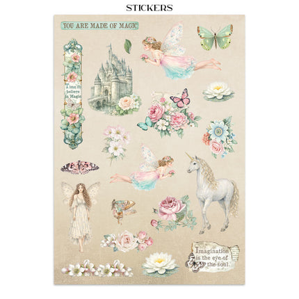 Stamperia - Wonderland - Junk journal stickers, cut-outs, backgrounds