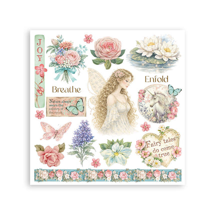 Stamperia - Wonderland - Rub-On Kit - 6/Pkg